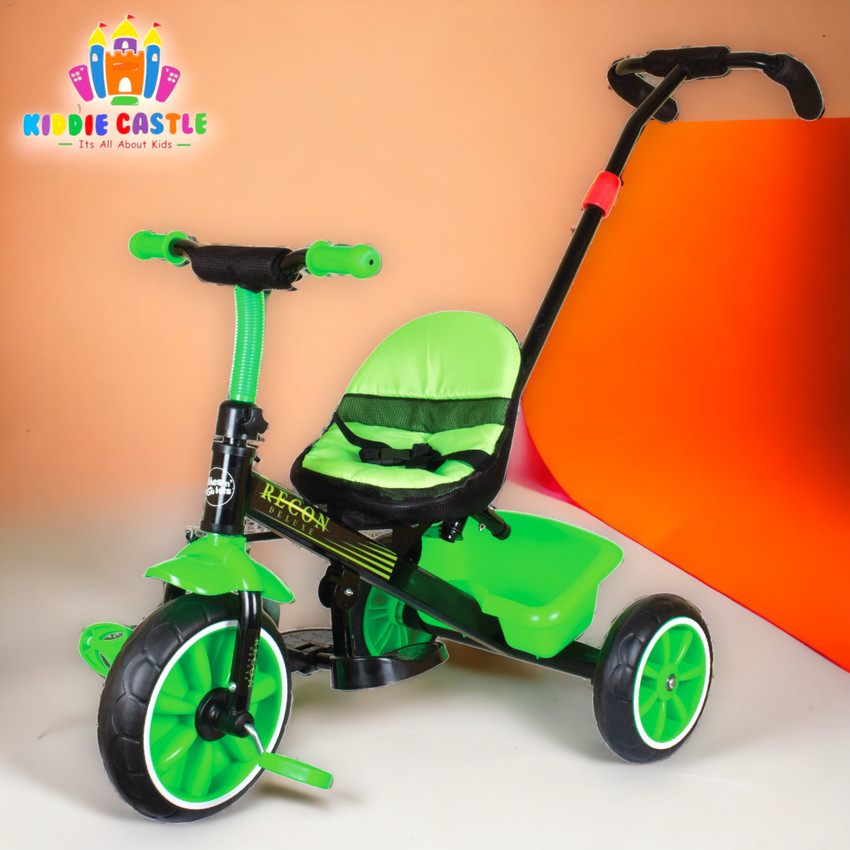 Kiddie Castle Tricycle With Cushion Seat Parental Handle and Storage Basket Tricycle Price in India Buy Kiddie Castle Tricycle With Cushion Seat Parental Handle and Storage Basket Tricycle online at F...