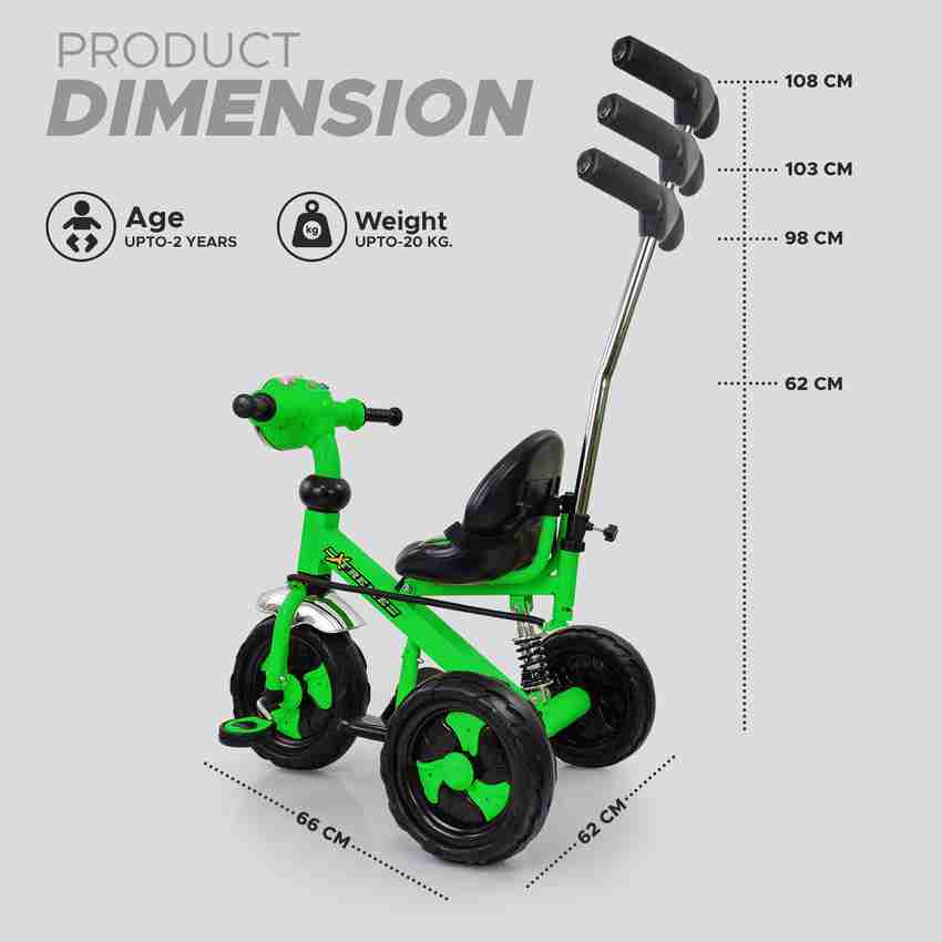Dash Tricycle Xtreme Deluxe 2 in 1 Kids Tricycle Convertible Baby