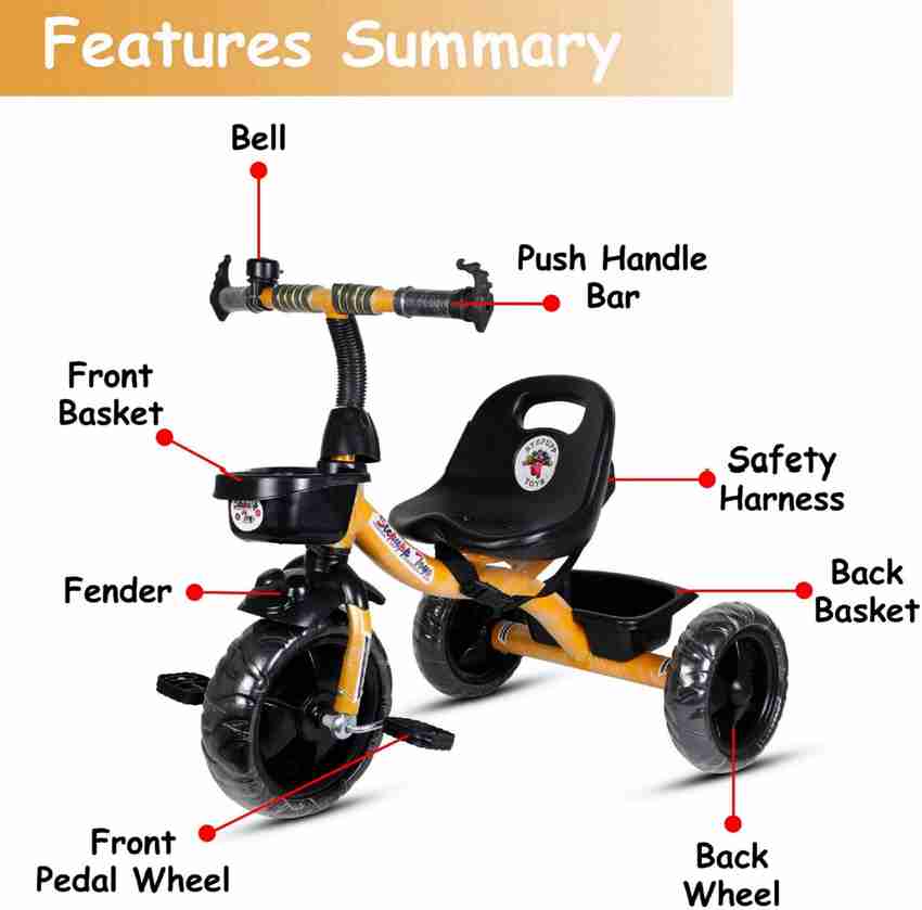 DASAN Kids Baby Trike Tricycle for Kids Boys Girls Age 2 to 5