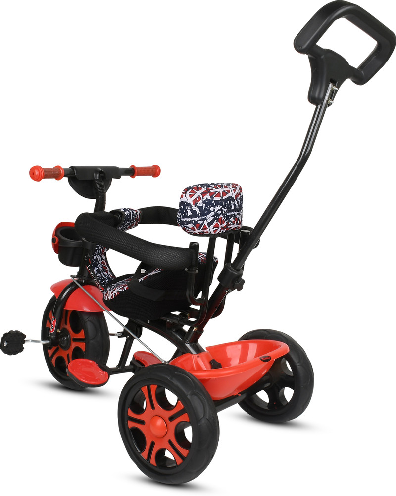 DUGGI MUGGI Kids Trike Parental Push Handle Seat Belt Basket Soft