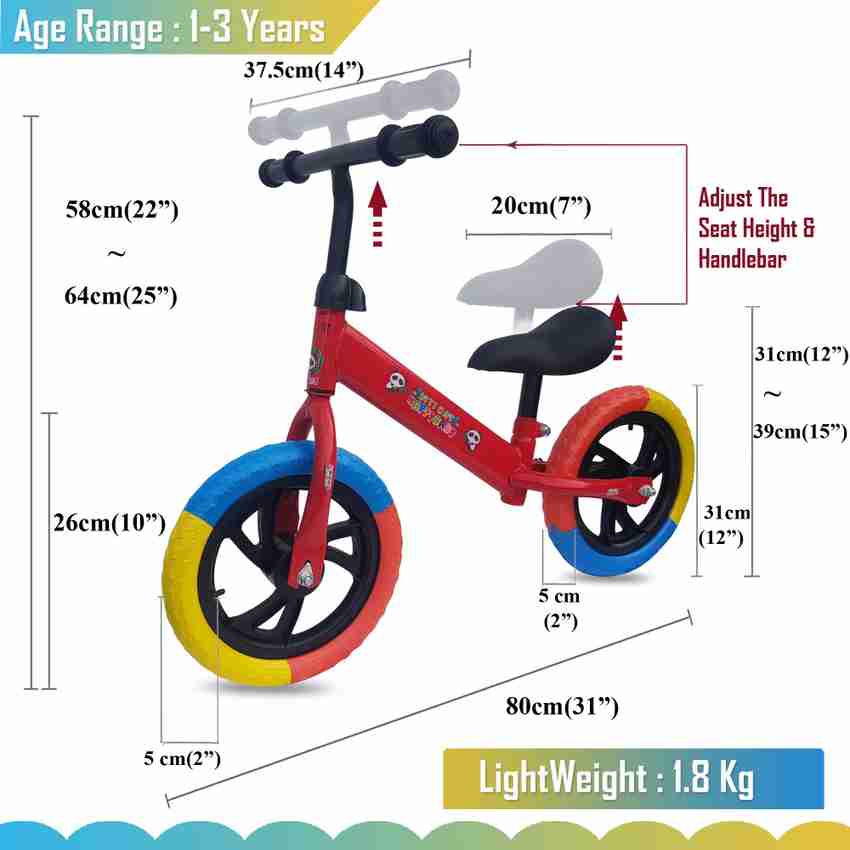 Bike seat shop height kids