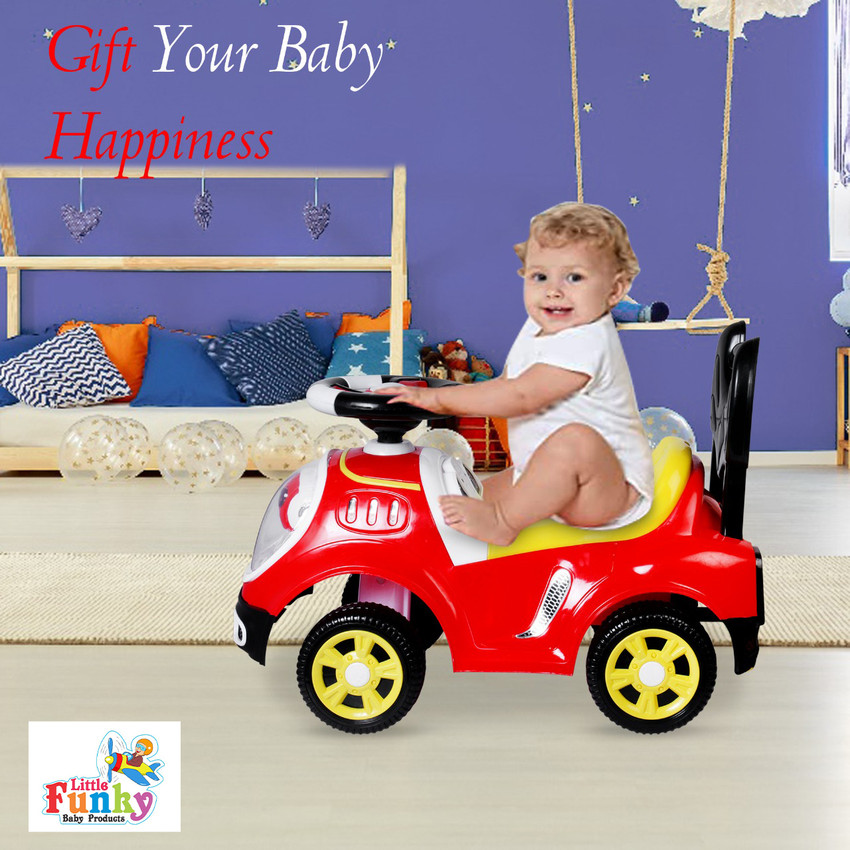 Little Funky Robot Ride On Push Car Baby Car with Music Toy Storage and Back Rest Robot Ride On Push Car Baby Car with Music Toy Storage and Back Rest