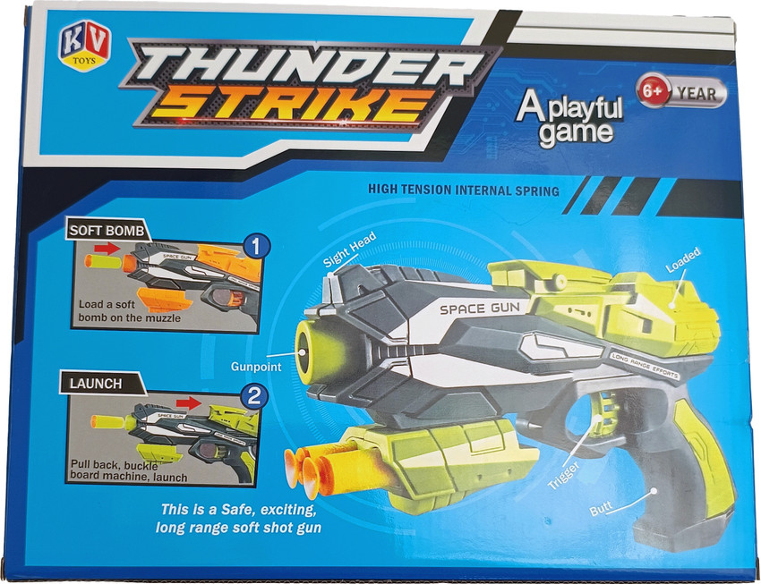 Khilona Emporium KVI Thunder Strike Dart Bullet You Gun Toy Guns