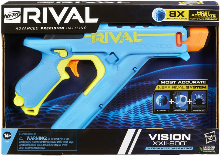 Nerf Rival Vision XXII-800 Blaster with 8 Rival Accu-Rounds Guns