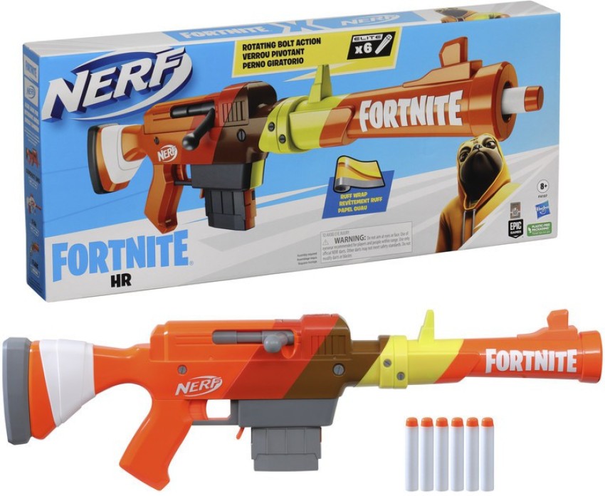  Nerf Fortnite IR Motorised Blaster – Dart-Blasting Fortnite  Blaster Replica – 6-Dart Removable Clip, 12 Official Nerf Elite Darts :  Toys & Games