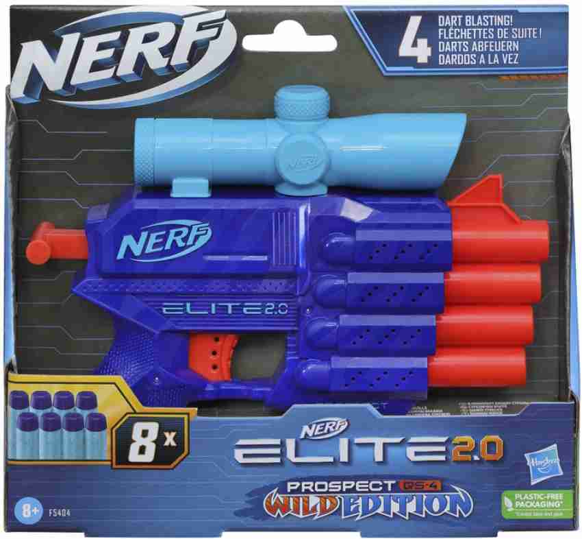 Buy Original Nerf Elite 2.0 Prospect QS4 Dart Blaster with 8 Darts on  Snooplay India