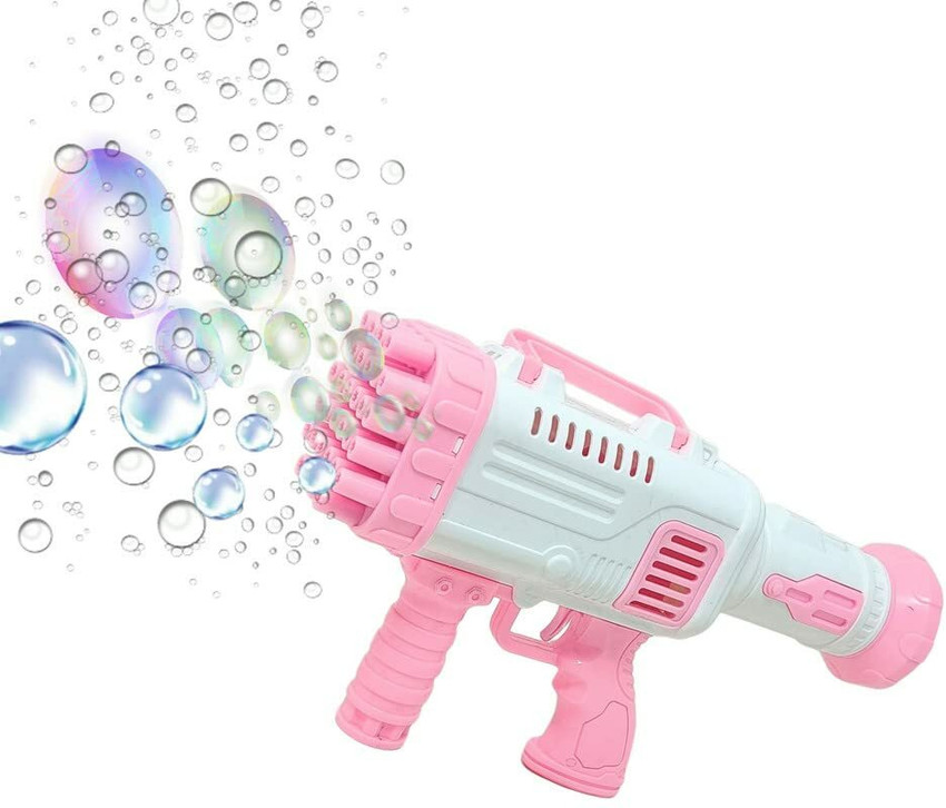 Bubble outlet gun bubbles