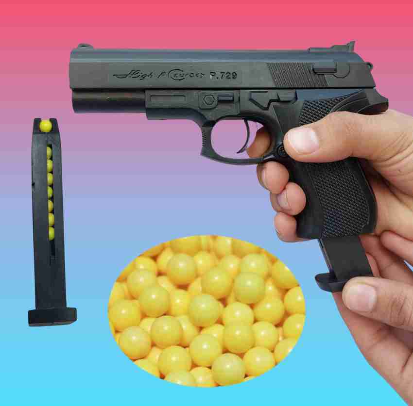 Toy gun outlet with magazine