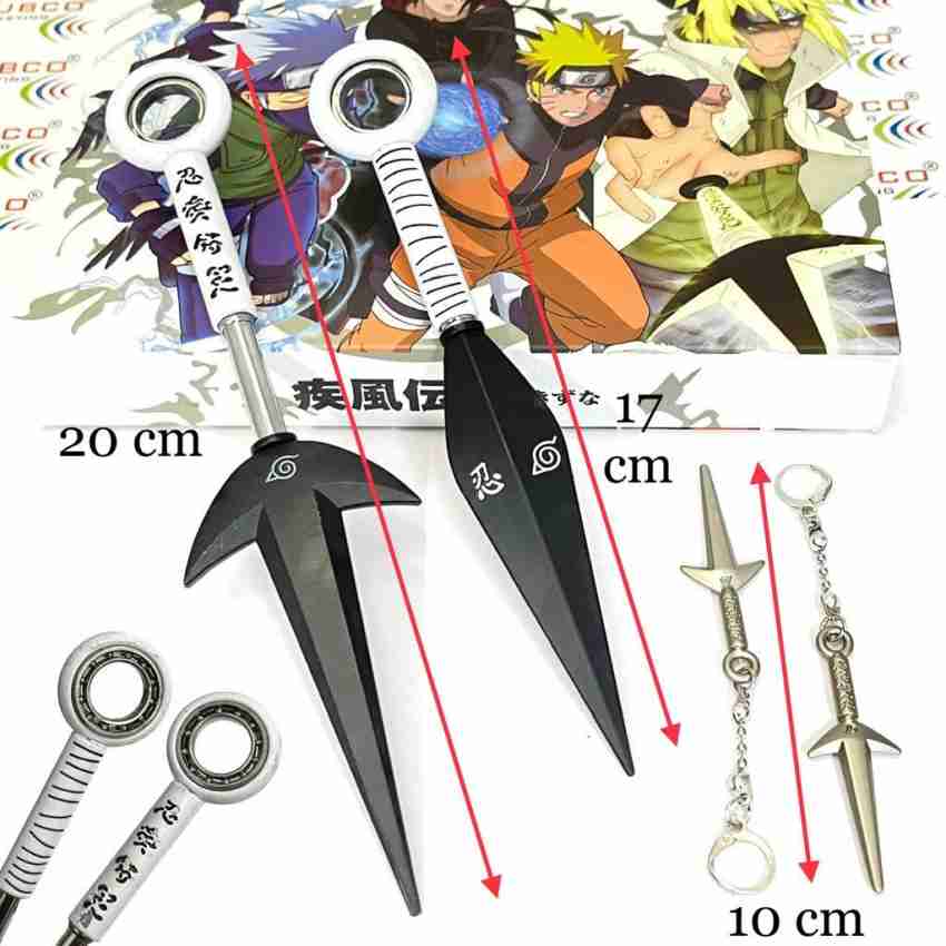 Mubco Anime Naruto Kunai Shuriken Pendant Ring Cosplay Metal Accessories Set  Toys Gift Key Chain Price in India - Buy Mubco Anime Naruto Kunai Shuriken  Pendant Ring Cosplay Metal Accessories Set Toys