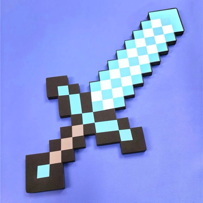 【お買得】 Delite New Minecraft Diamond Pixels Soft Big Sword kids Toy クラフト・布製品