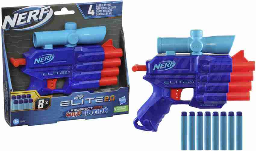 Buy Nerf Elite 2.0 Tetrad QS-4 Blaster, 4 Nerf Elite Darts, 4-Barrel  Blasting, Tactical Rail for Customizing Capability Online at Best Price in  India