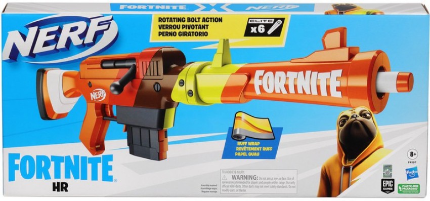 Pistola NERF Fortnite Smg com 6 Cargas