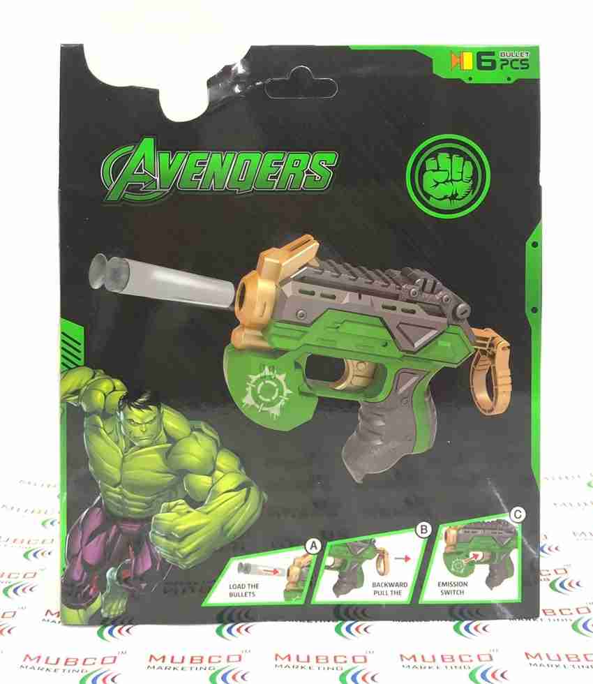 Arminha Hulk Lança Dardos Tamanho Realista Nerf Criança