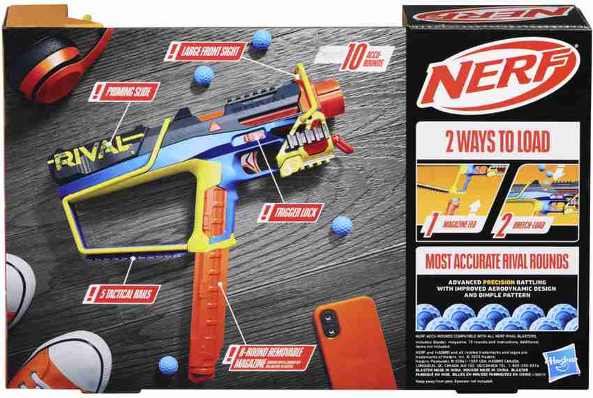 Nerf Rival Mirage XXIV-800 Blaster, 10 Rival Accu-Rounds, 2 Ways 