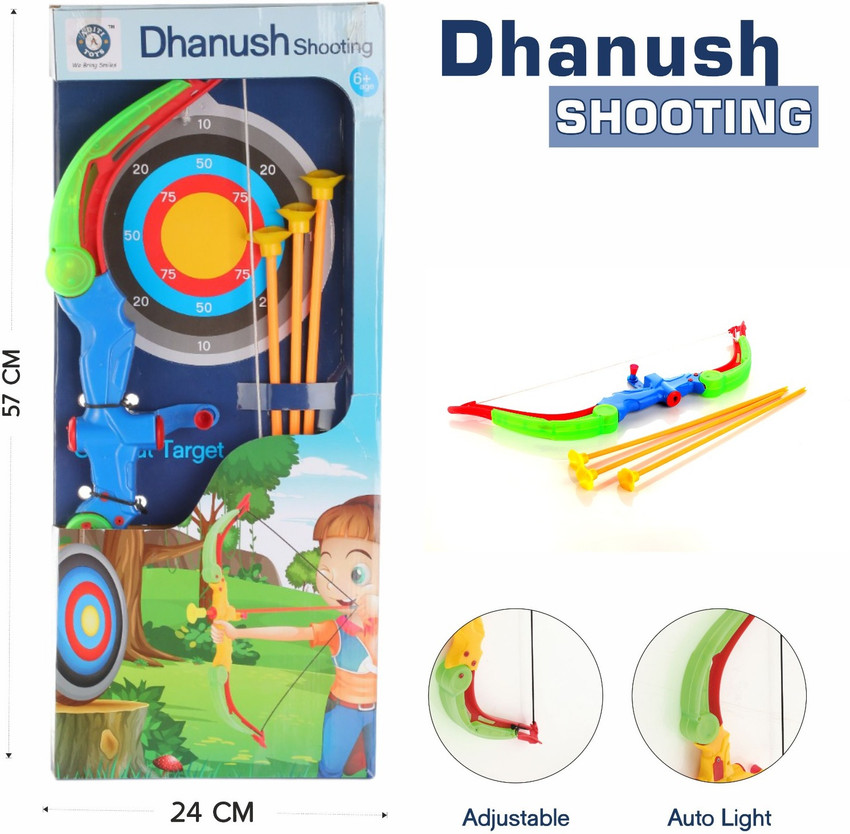 Aditi Toys Dhanush Shooting Bow Arrow With LED Lights Archery