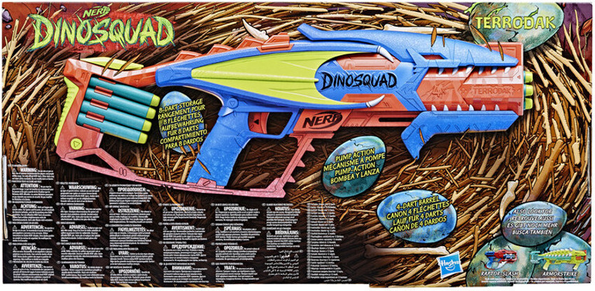 NERF Dinosquad Stegosmash Dart Blaster Ages 8+ Toy Gun Fire Dinosaur Dino  Play