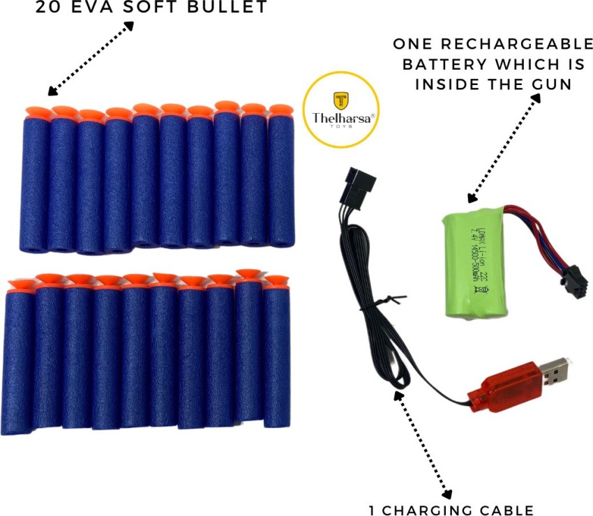 1 Set Spinning Target + Eva Soft Bullets + Toy Gun For Shooting