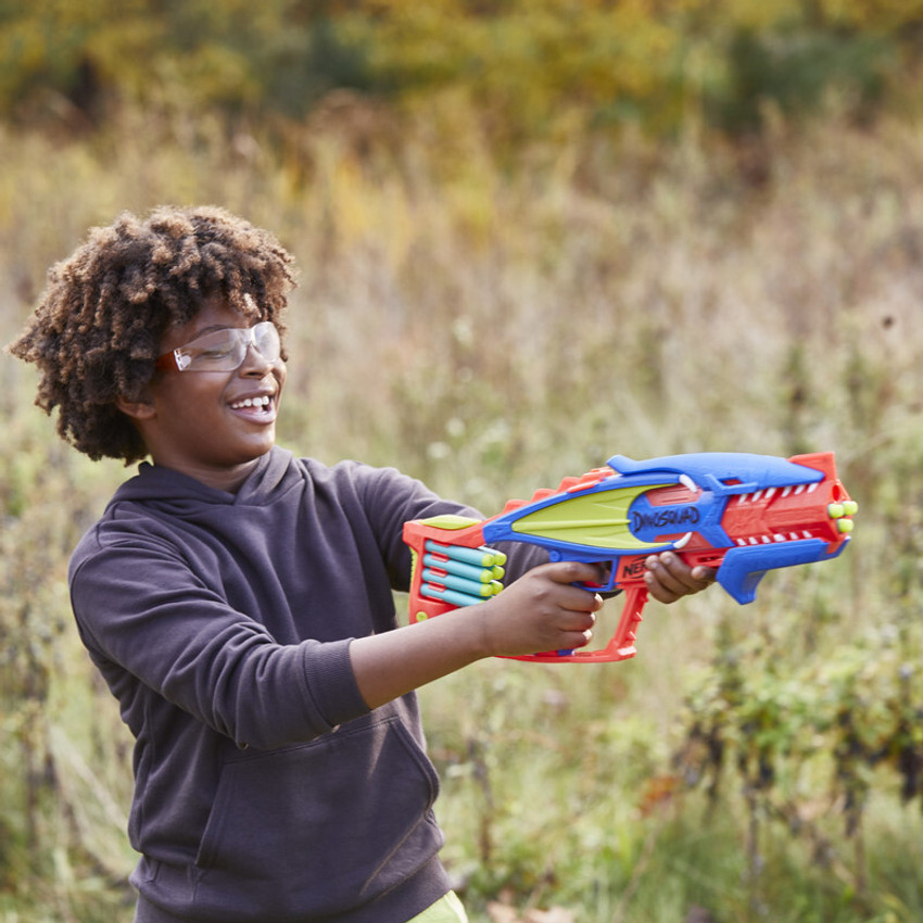 NERF Dinosquad Rex Rampage Motorised T-Rex Blaster Ages 8+ Toy Gun Fire  Dinosaur