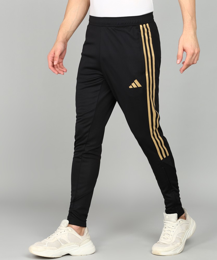 ADIDAS Striped Men Black Track Pants - Buy ADIDAS Striped Men Black Track  Pants Online at Best Prices in India