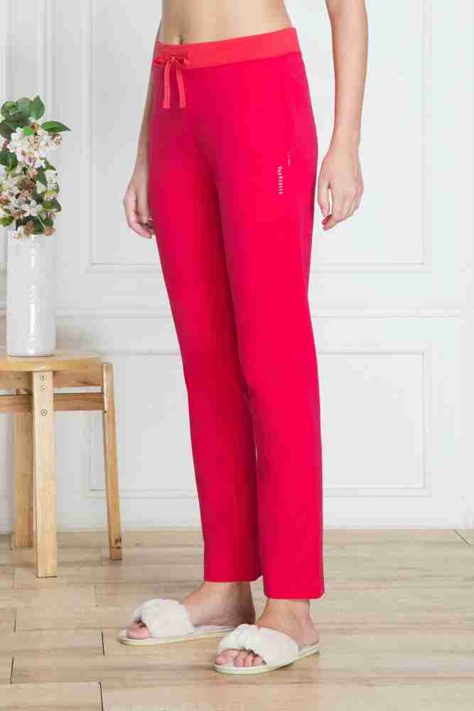 Drawstring Waist & Reflective Trim Lounge Pants