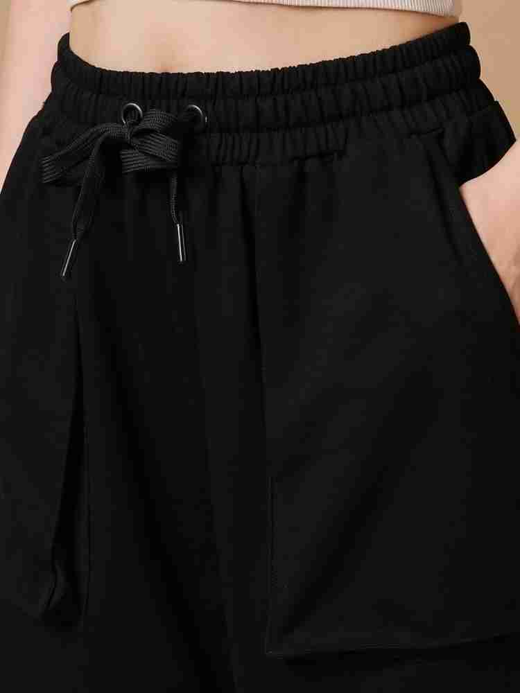 BEWAKOOF Solid Women Black Track Pants - Buy BEWAKOOF Solid Women Black  Track Pants Online at Best Prices in India