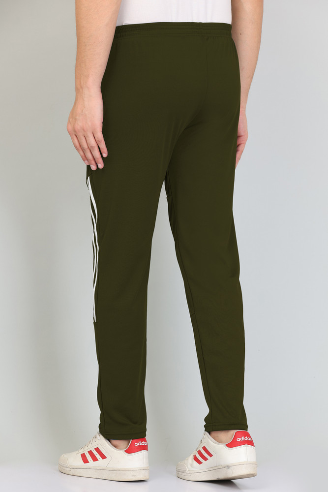 Olive green adidas track pants sales