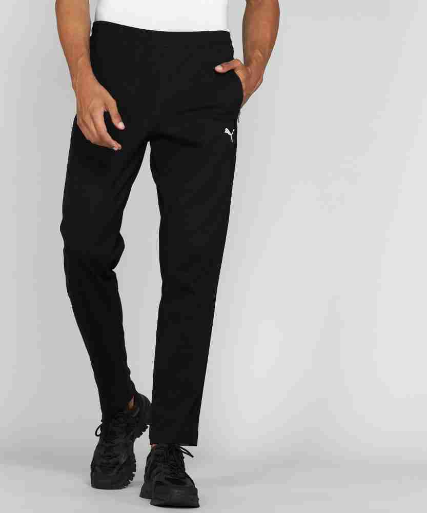 PUMA Zippered Jersey Sweatpants Solid Men Black Track Pants - Buy PUMA  Zippered Jersey Sweatpants Solid Men Black Track Pants Online at Best  Prices in India