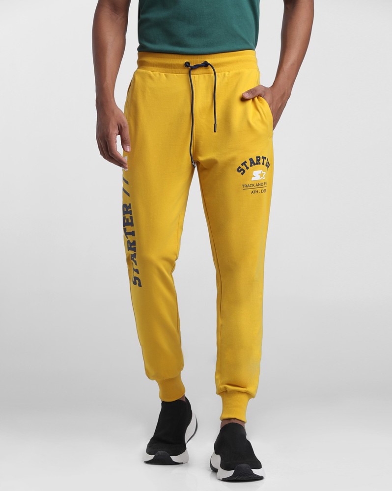 Yellow track 2025 pants mens