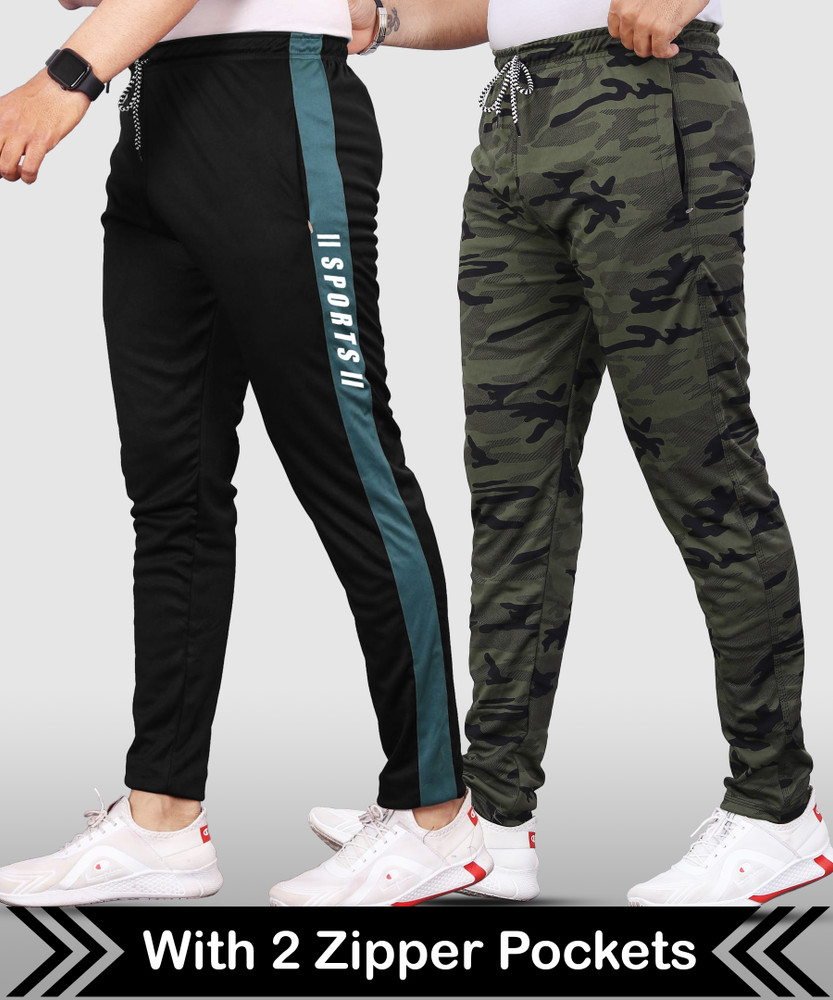 VeBNoR Striped Men Black Green Track Pants Buy VeBNoR Striped