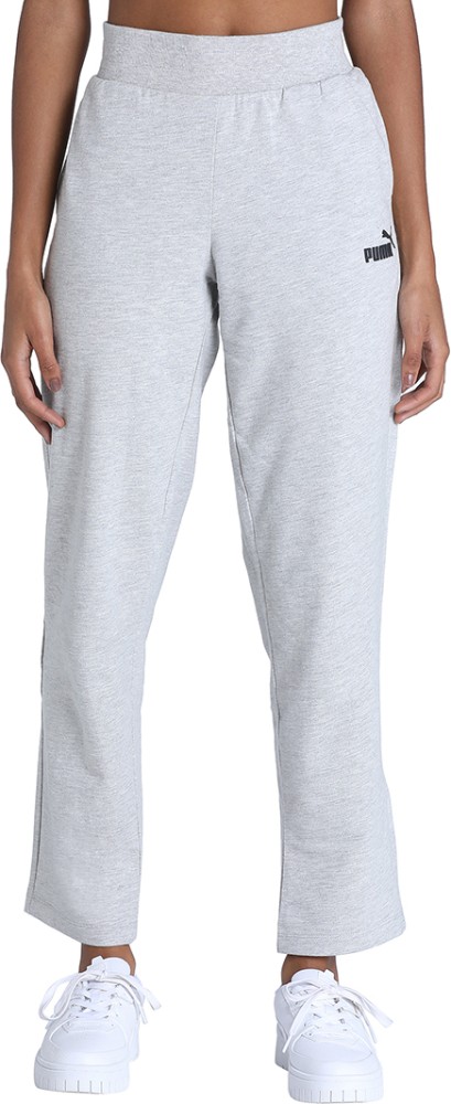 PUMA Solid Women Grey Track Pants - Buy PUMA Solid Women Grey