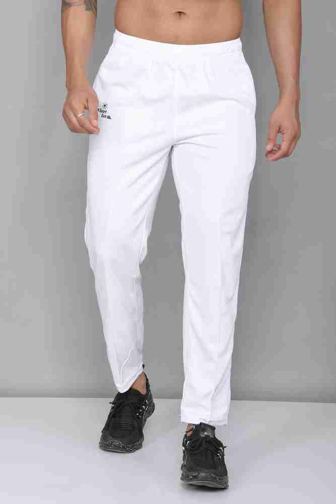 White track pants mens sales
