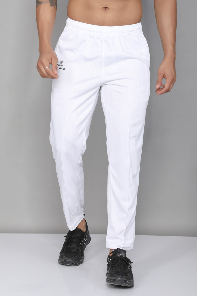White sports track pants clearance