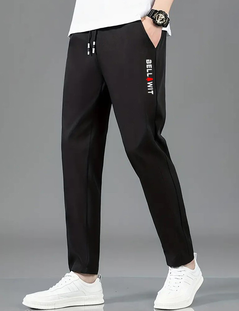 Bellwit Solid Men Black Track Pants - Buy Bellwit Solid Men Black Track  Pants Online at Best Prices in India | Flipkart.com