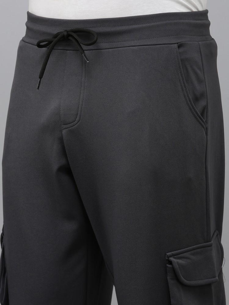 Buy MADSTO Men Black Solid Cotton Blend Track Pants SIZE-XXL