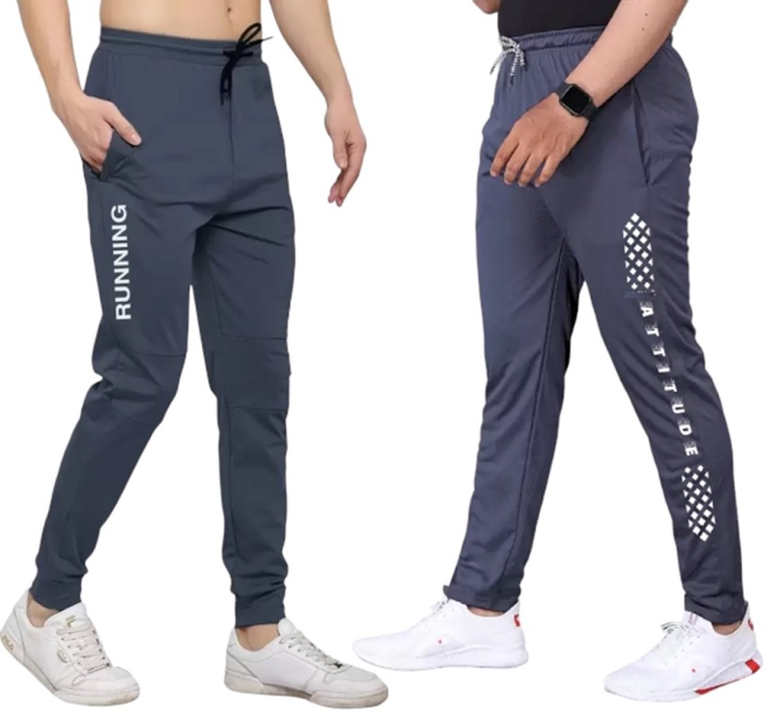 zesso sports Printed Men Black, Grey Track Pants - Buy zesso sports Printed  Men Black, Grey Track Pants Online at Best Prices in India