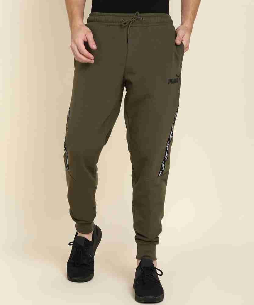 Mens green store puma joggers