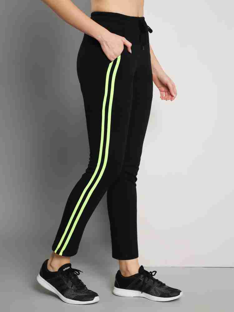 Q Rious Striped Women Black Track Pants Buy Q Rious Striped