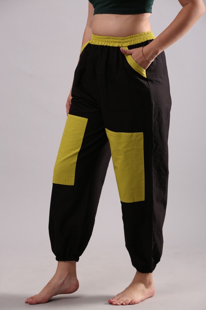 The Dance Bible Colorblock Women Black Track Pants - Buy The Dance