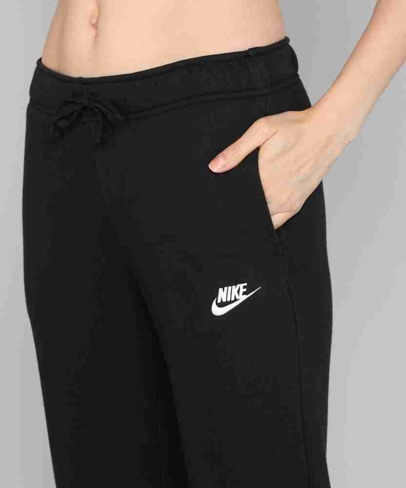 NIKE Sportswear Club Solid Women Black Track Pants
