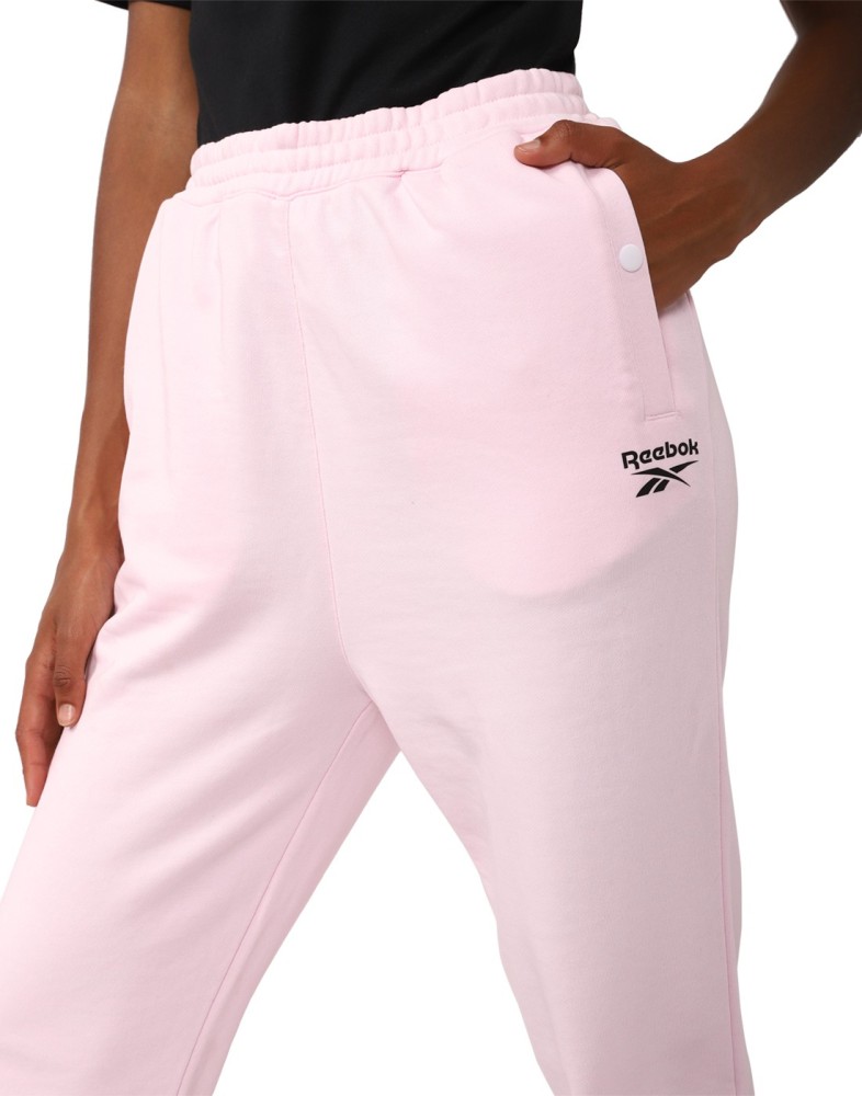 Buy Reebok Women Te Knit Pink Solid Track Pant online