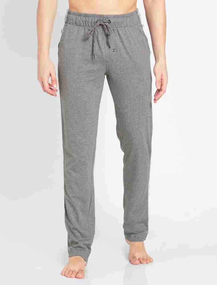 JOCKEY Self Design Men Grey Track Pants - Buy JOCKEY Self Design