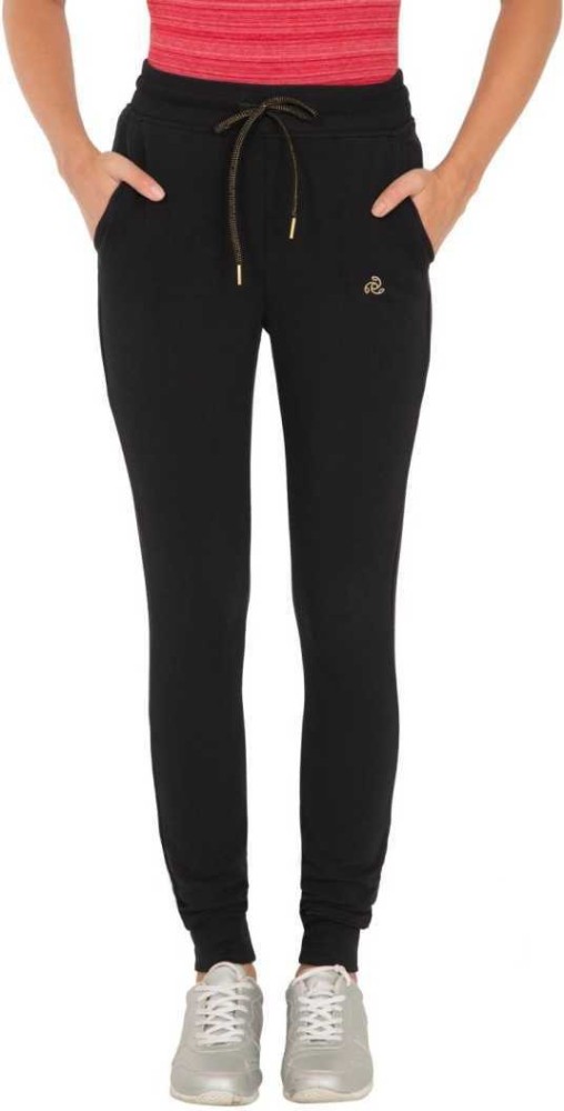 Jockey Women's Athletic Fit Cotton Track Pants (1323-0103-Black_X