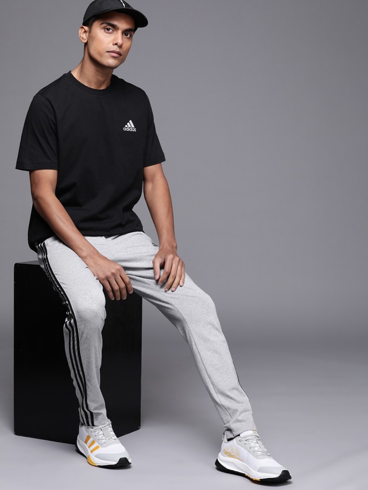 adidas Originals 3Stripes Fleece Pant  Black  White  Footasylum