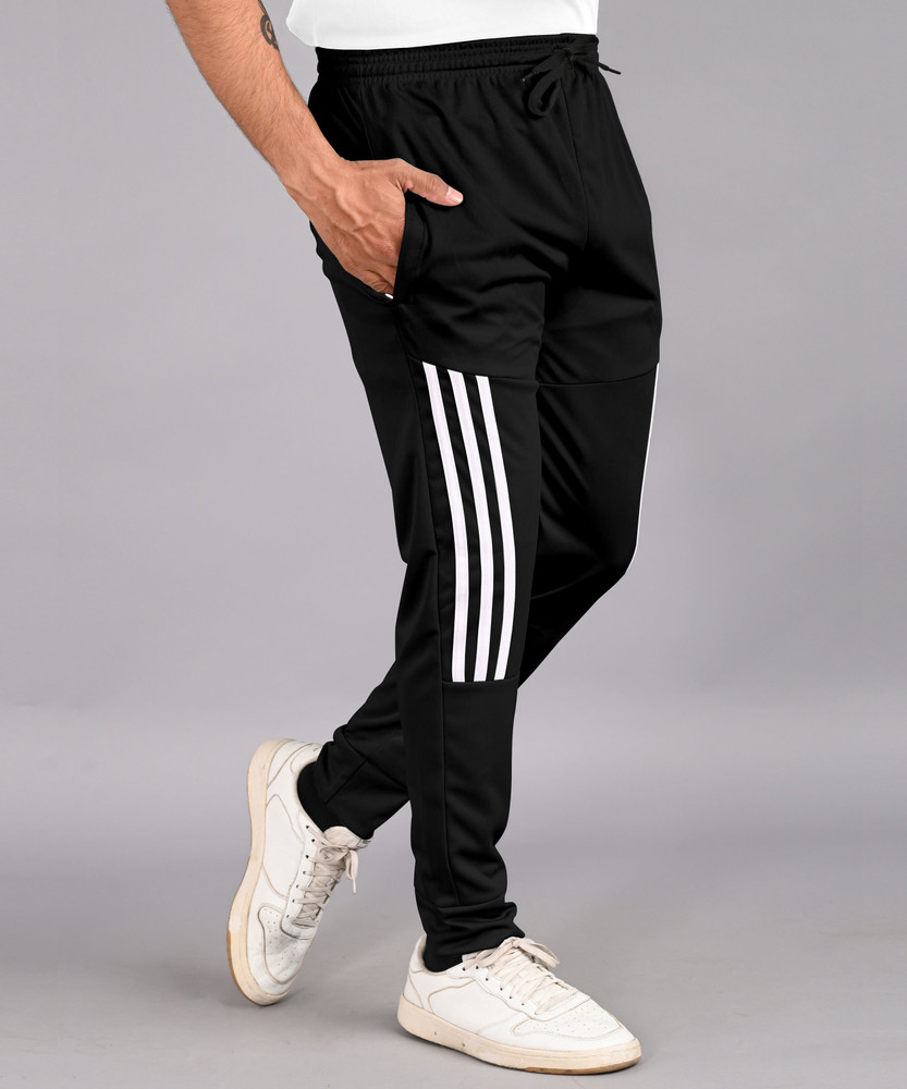 Striped track top pants
