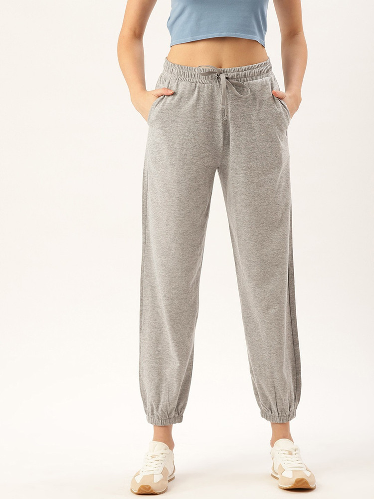 Femea Solid Women Grey Track Pants Buy Femea Solid Women Grey