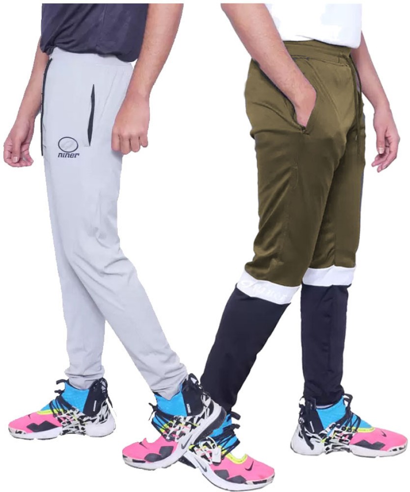 Niner Printed Men Grey, Olive Track Pants - Buy Niner Printed Men Grey,  Olive Track Pants Online at Best Prices in India