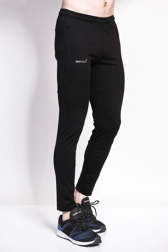 Male Polyester Blend Sport Sun Men Sports Black Track Pant, Solid at Rs  749/piece in Talcher