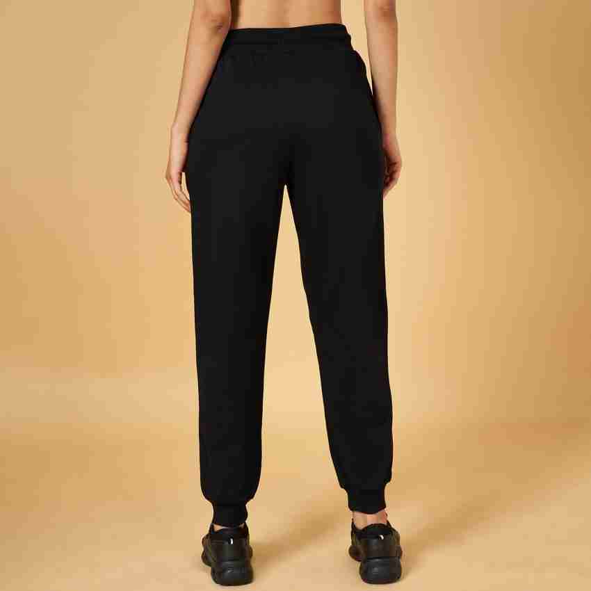 Ajile By Pantaloons Printed Women Black Track Pants - Buy Ajile By
