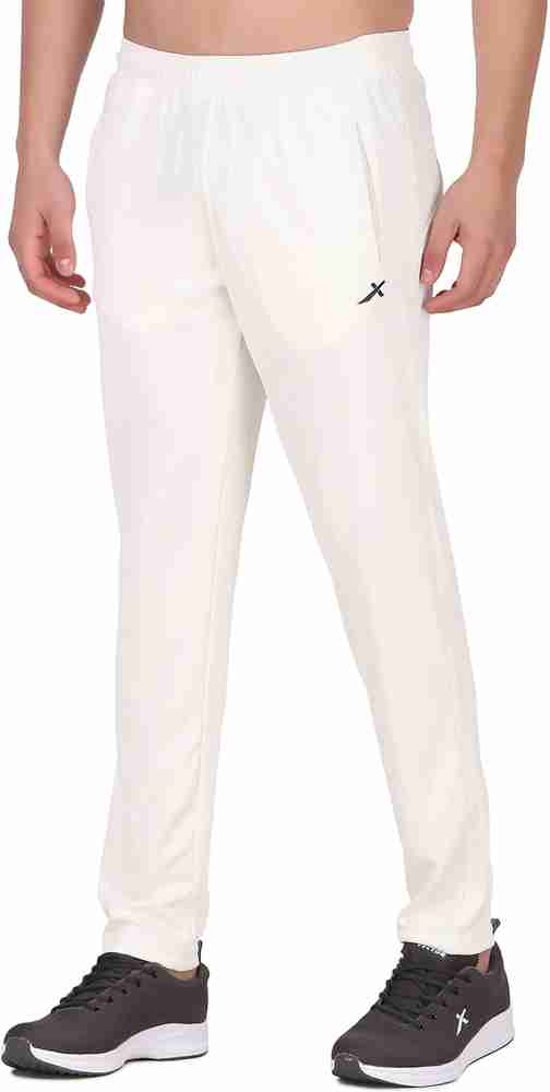 VECTOR X Solid Men White Track Pants Buy VECTOR X Solid Men
