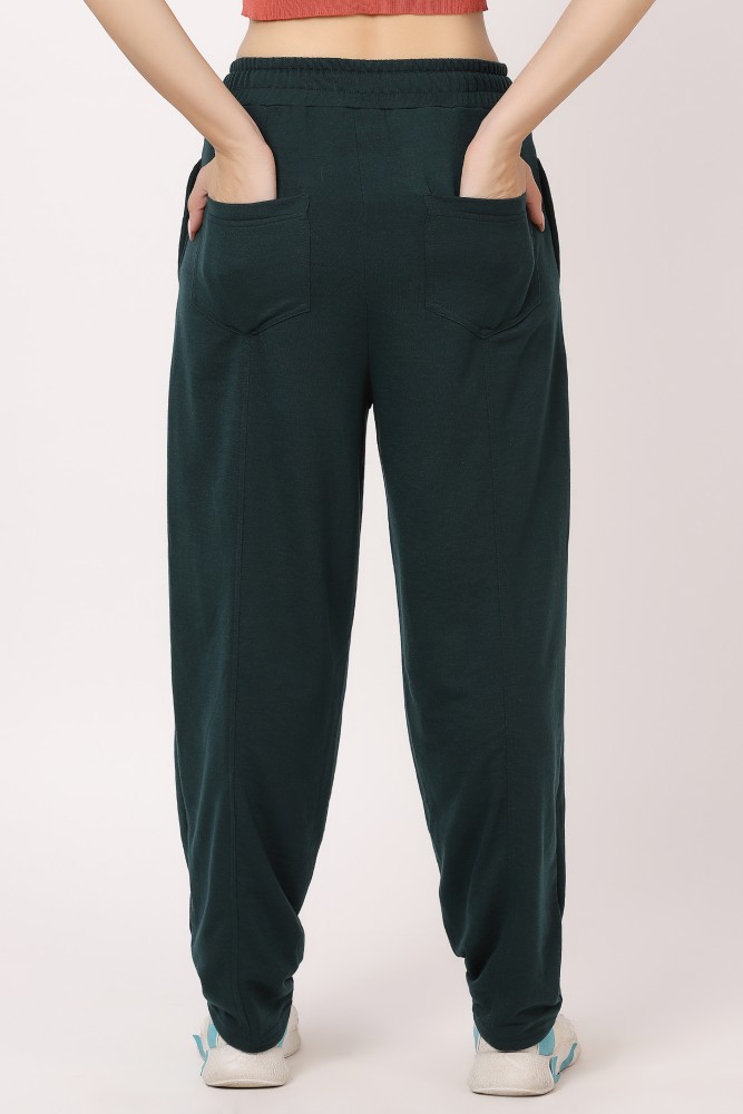 CLOTHINK India Solid Women Olive Track Pants - Buy CLOTHINK India Solid  Women Olive Track Pants Online at Best Prices in India